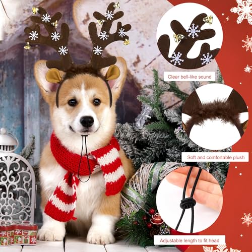 2 Pack Adjustable Christmas Pet Headbands E8543