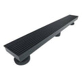 24 in. Matte Black Linear Shower Drain R603214