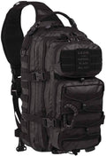Large Tactical Black One Strap Assault Pack Y69618