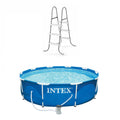 Above-Ground Pool Ladder with 10 x 2.5-Foot Pool Set with Filter Pump O305524