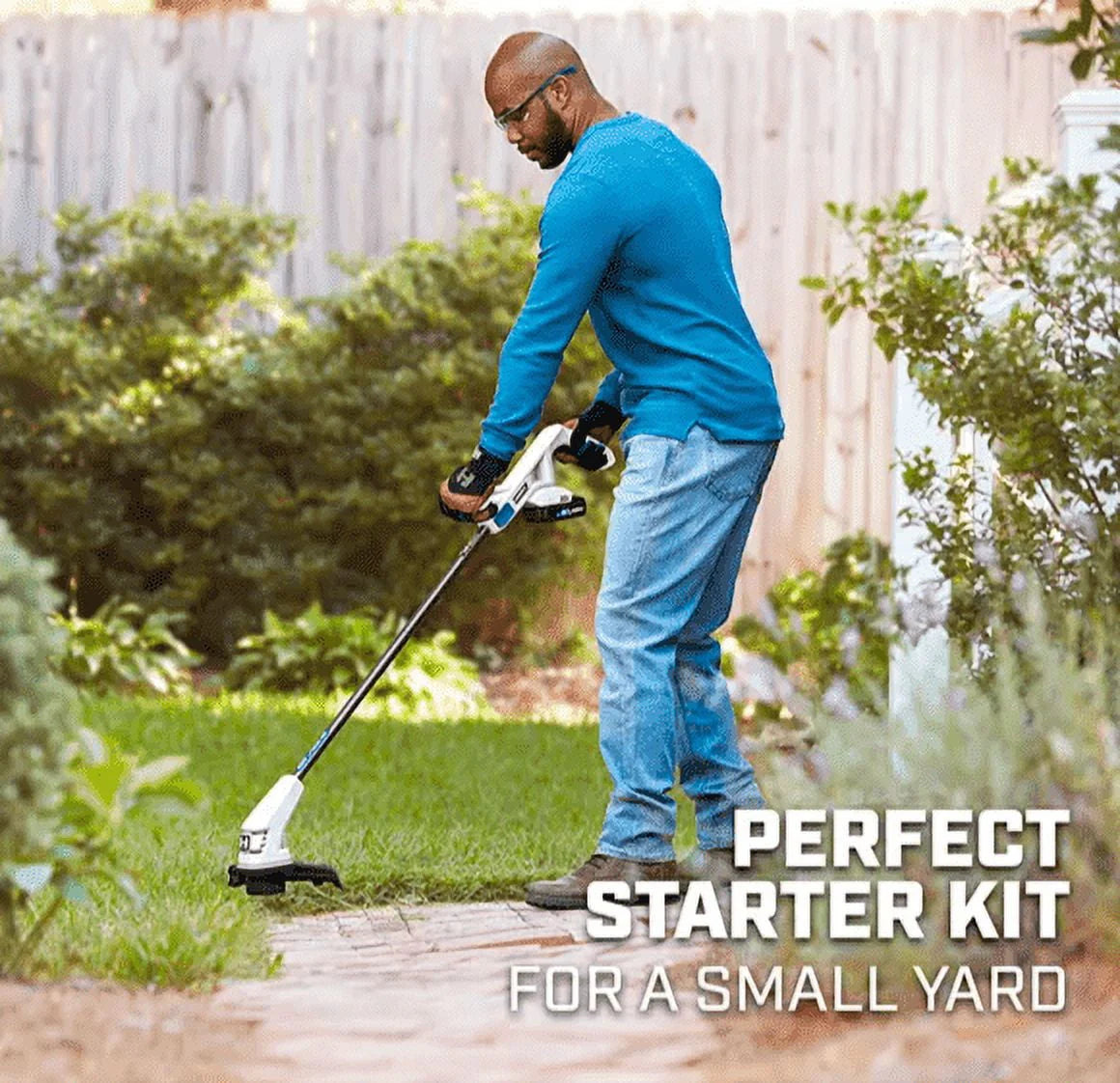 20-Volt 10-inch String Trimmer Leaf Blower Combo Kit H43265