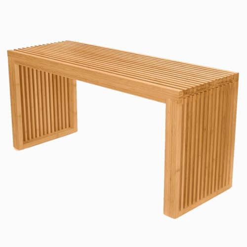 Bamboo Dining Bench, 35 inch Solid Bamboo Bench F902064