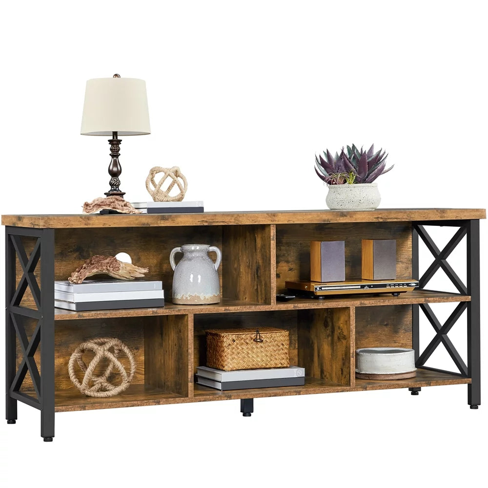 Gray TV Stand with Storage A1272