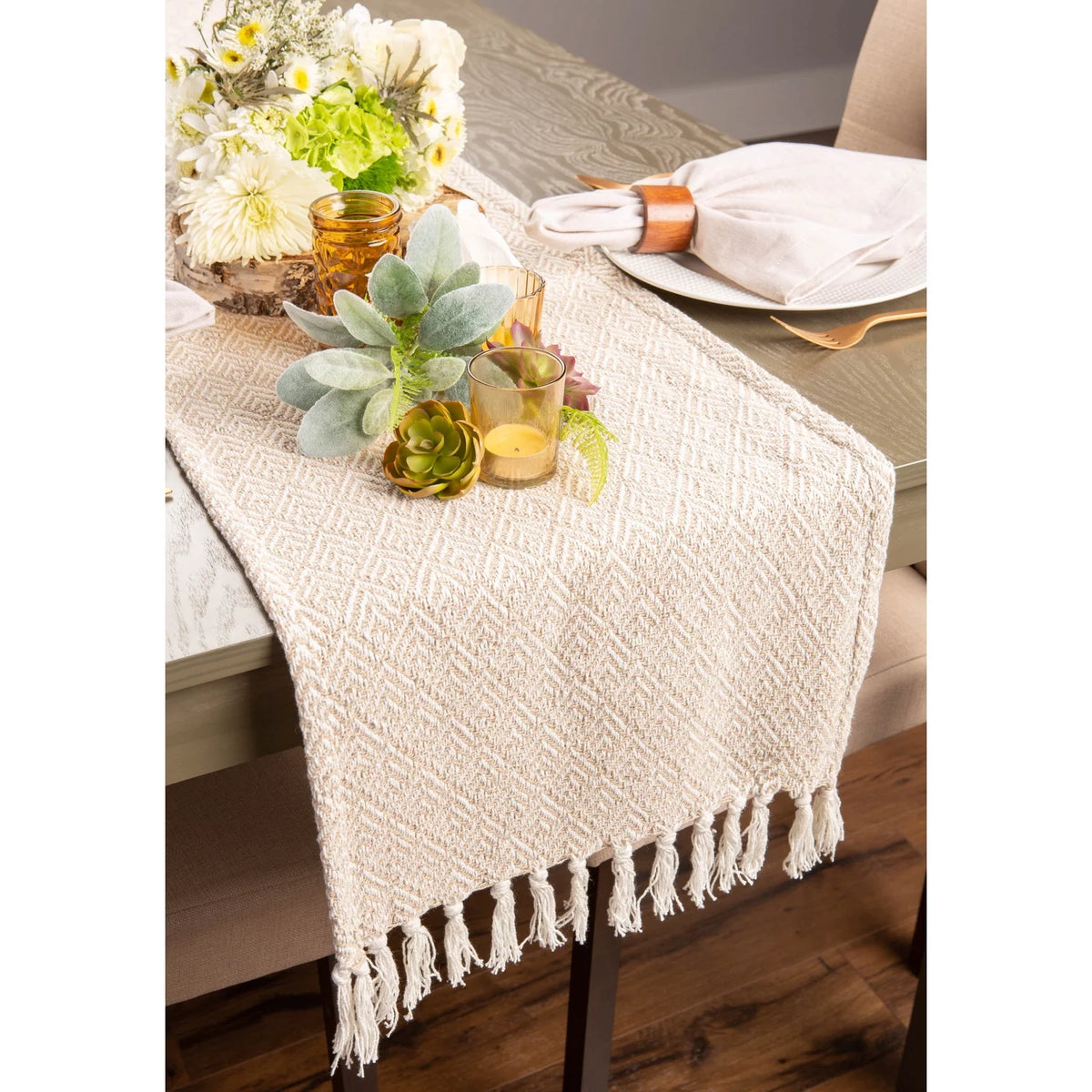 Cotton Table Runner O96274