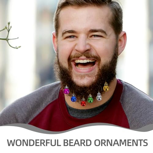12pcs Light up Christmas Beard Ornaments W299