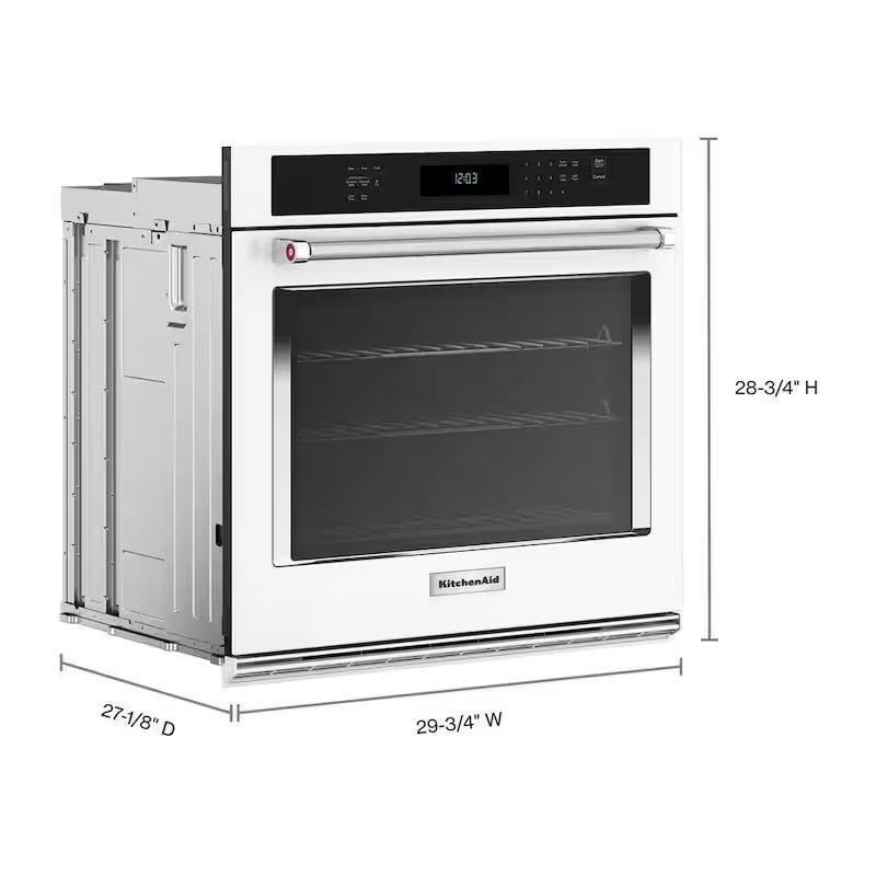 30 in. Electric Wall Oven with Convection Self-Cleaning in White V821771