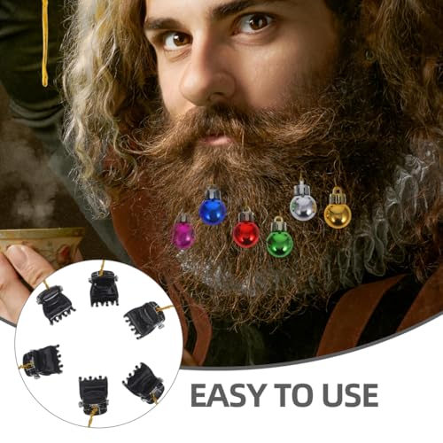 12pcs Light up Christmas Beard Ornaments W299