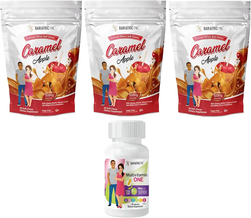 90-Day Bariatric Vitamin Bundle Multivitamin Capsule and Calcium Citrate Soft Chews Q1765