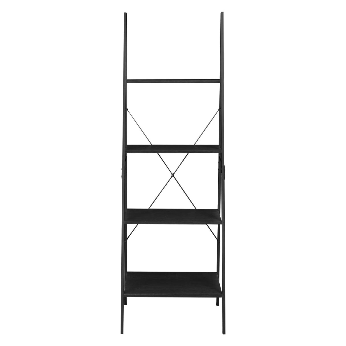 72 in. Urban Walnut Ladder Bookcase L839