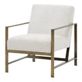 Cream Fabric Accent Arm Chair X7484