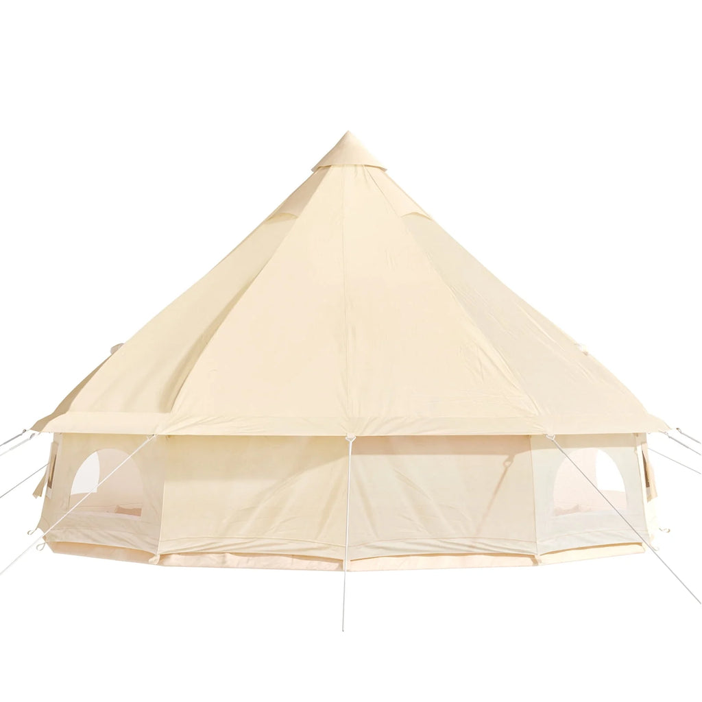 Canvas Bell Tent with Stove Jacket Waterproof 4 Seasons O158957