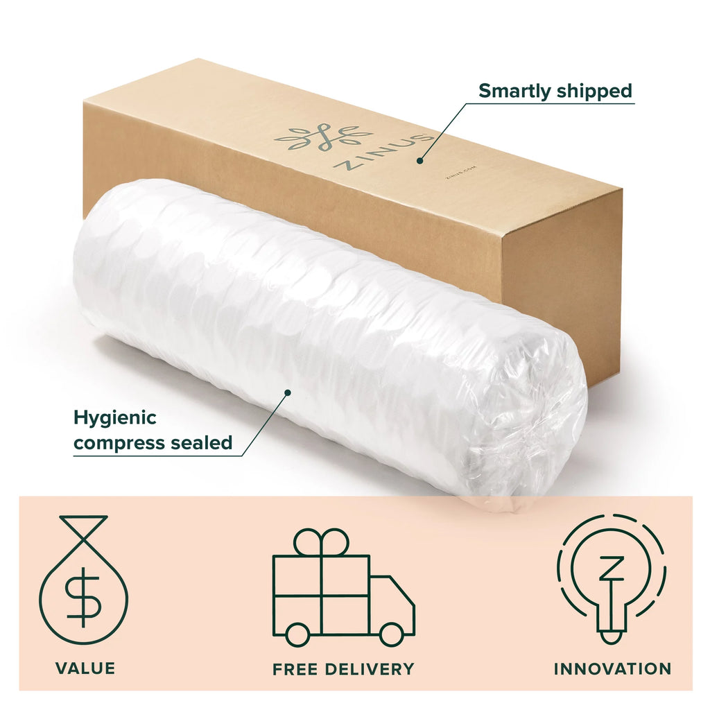 8 Gel-Infused Memory Foam Innerspring Mattress Twin F7173