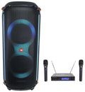 Portable Bluetooth Party Speaker with Wireless Mics B82036