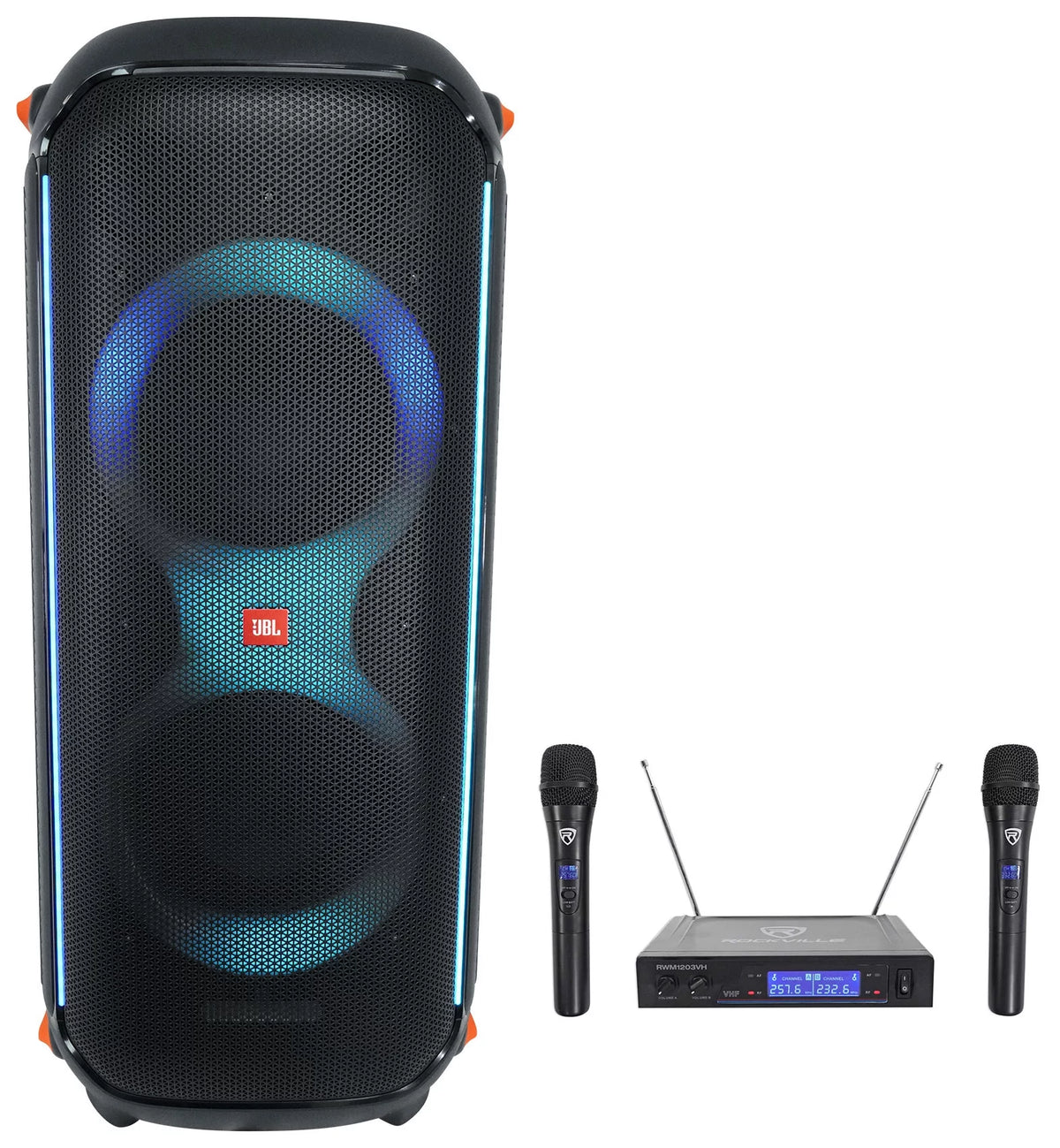 Portable Bluetooth Party Speaker with Wireless Mics B82036