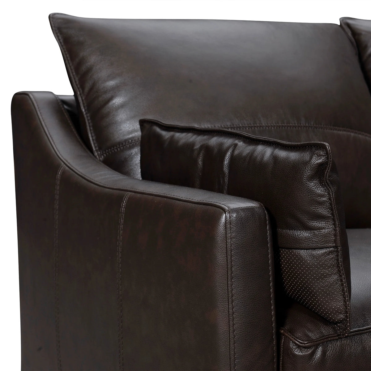Dark Brown Leather Sofa Y169769
