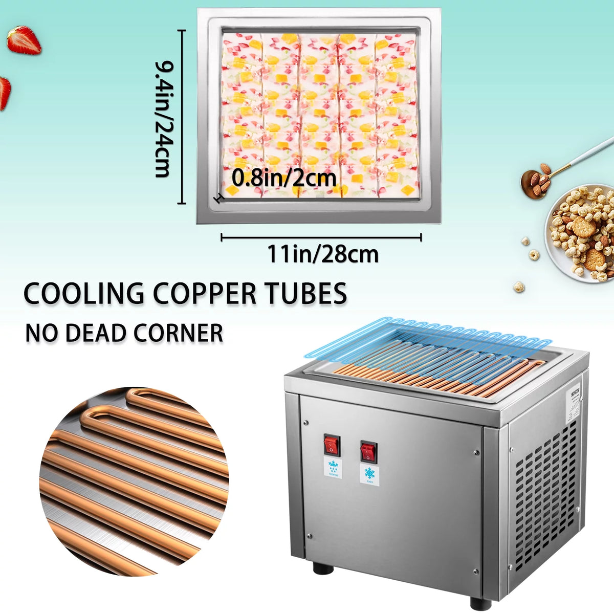 Fried Ice Cream Roll Machine M224