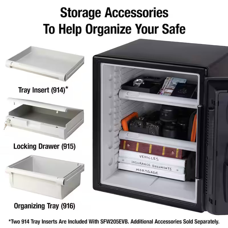 2.0 cu. ft. Fireproof Waterproof Safe with Digital Combination Lock E9996