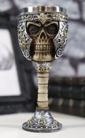 Skull Wine Goblet Chalice Cup 6oz V26376