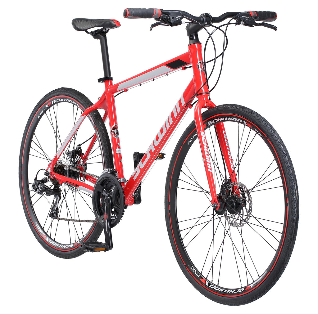 Red 21 Speed Hybrid Bike J550