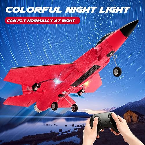 Remote Control Plane 2.4GHz RC Airplane with Gyro LED Lights Blue Z9048