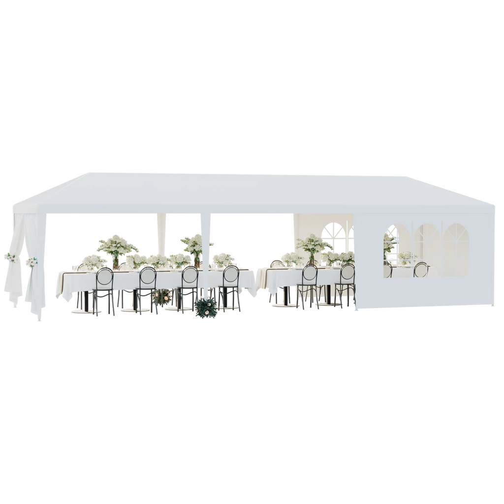 White 10 x 30' Canopy Tent L5532