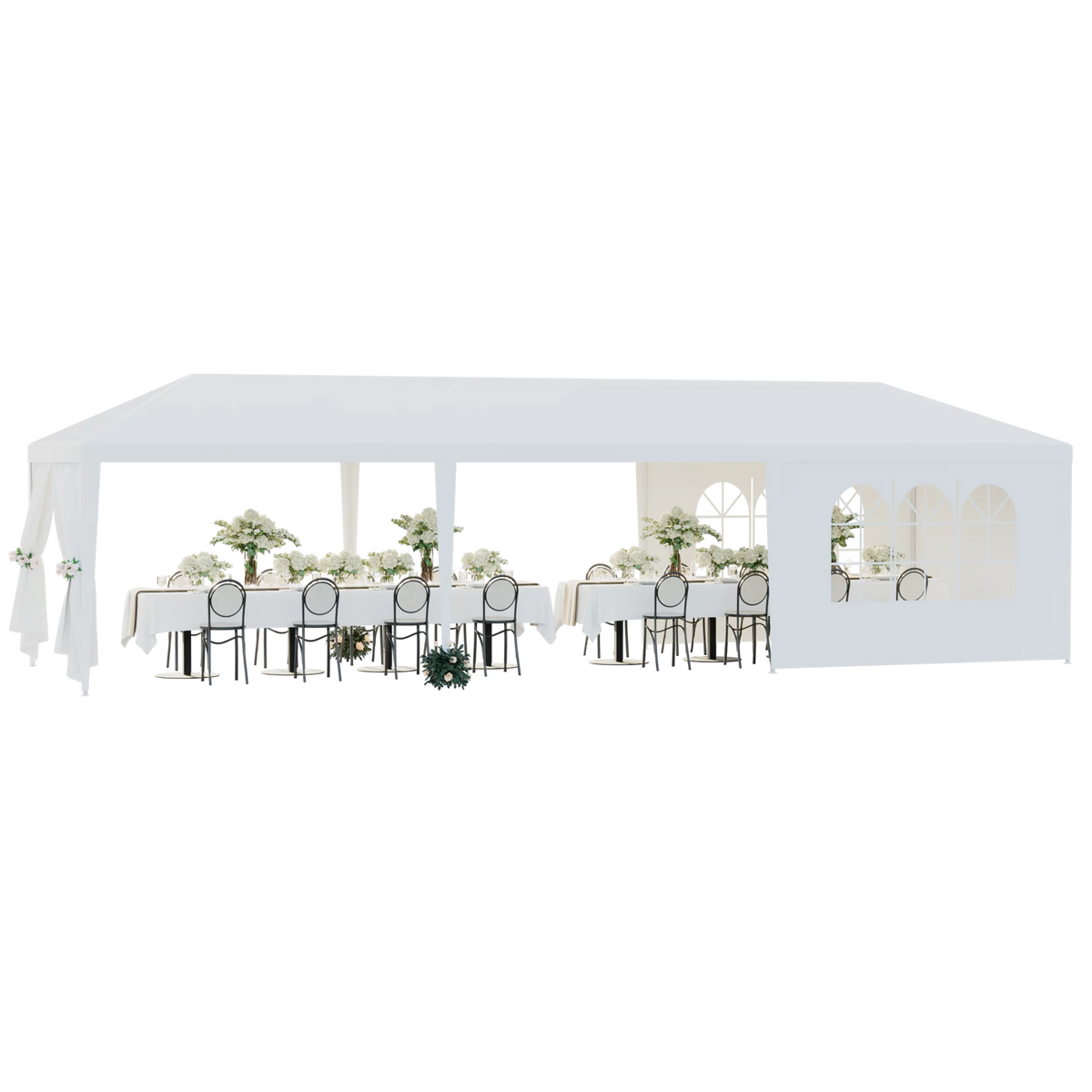 White 10 x 30' Canopy Tent L5532