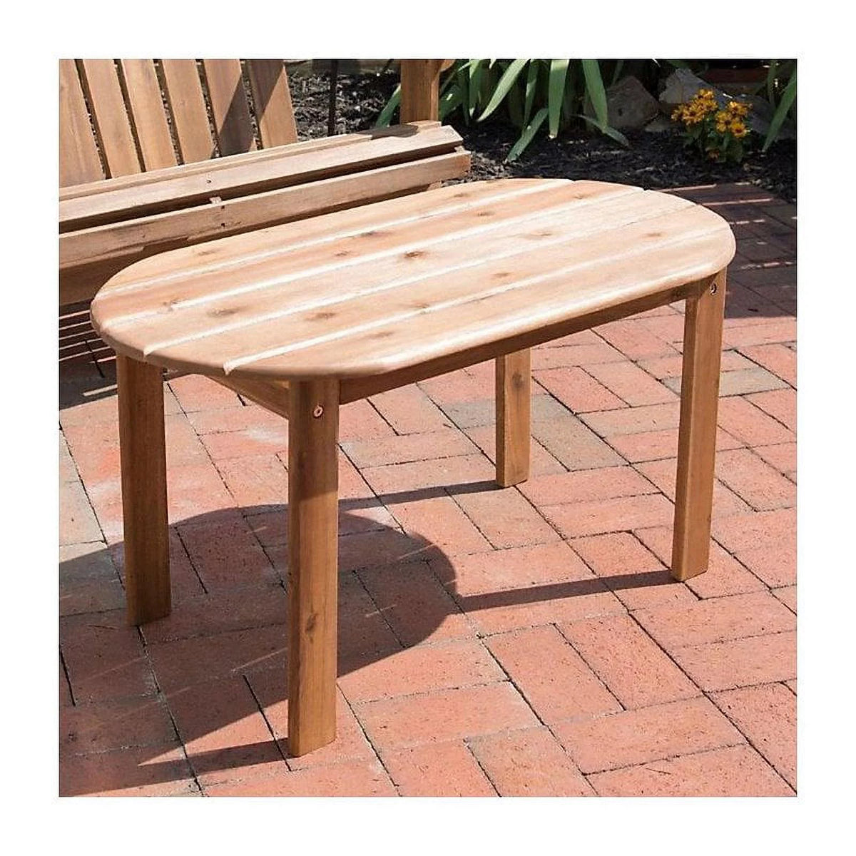 Brown Wood Outdoor Coffee Table E4738