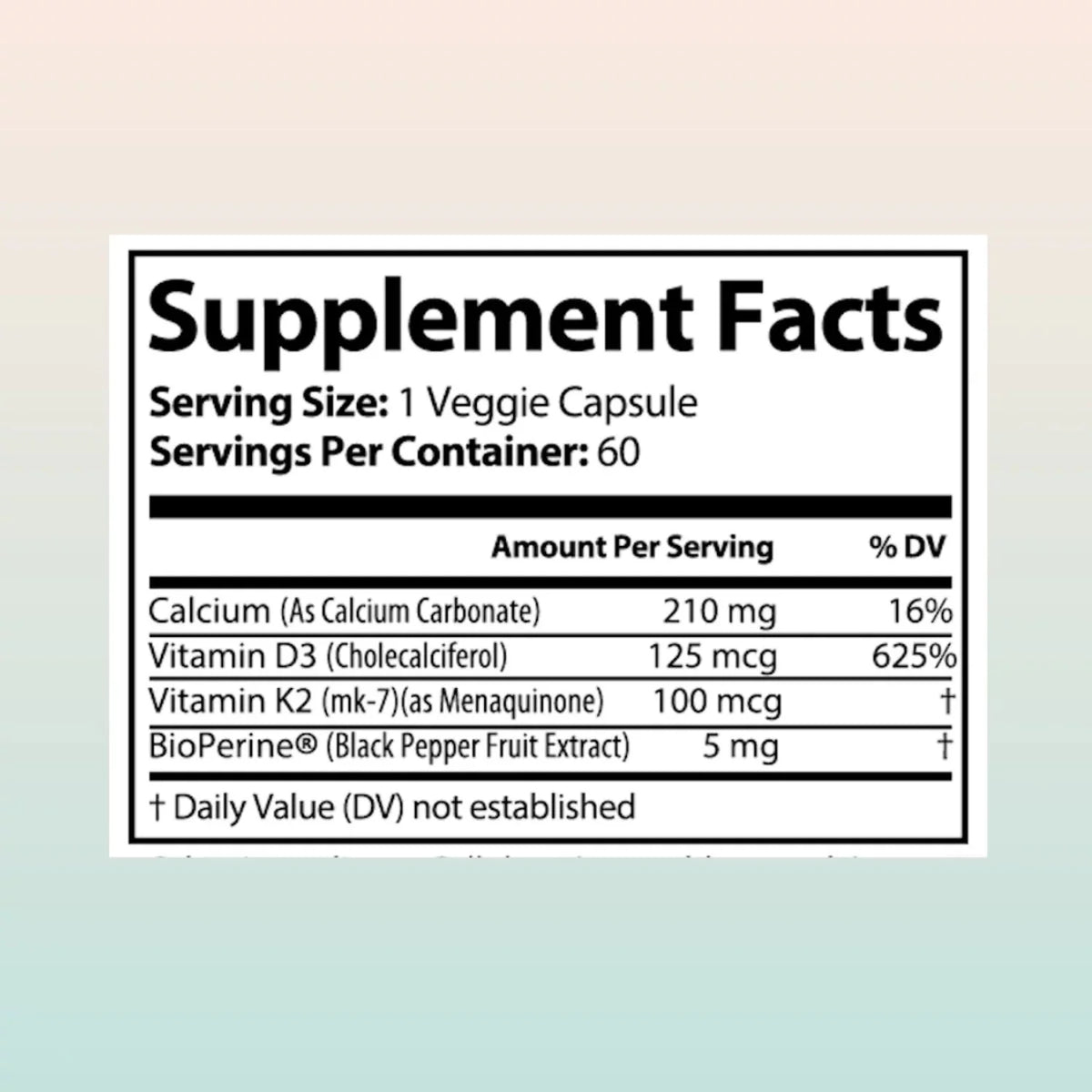 Vitamin K2 MK7 with D3 5000 IU Supplement 2-Pack W7651