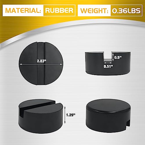 Universal Rubber Floor Jack Pad Adapter (2 Pack) S7132