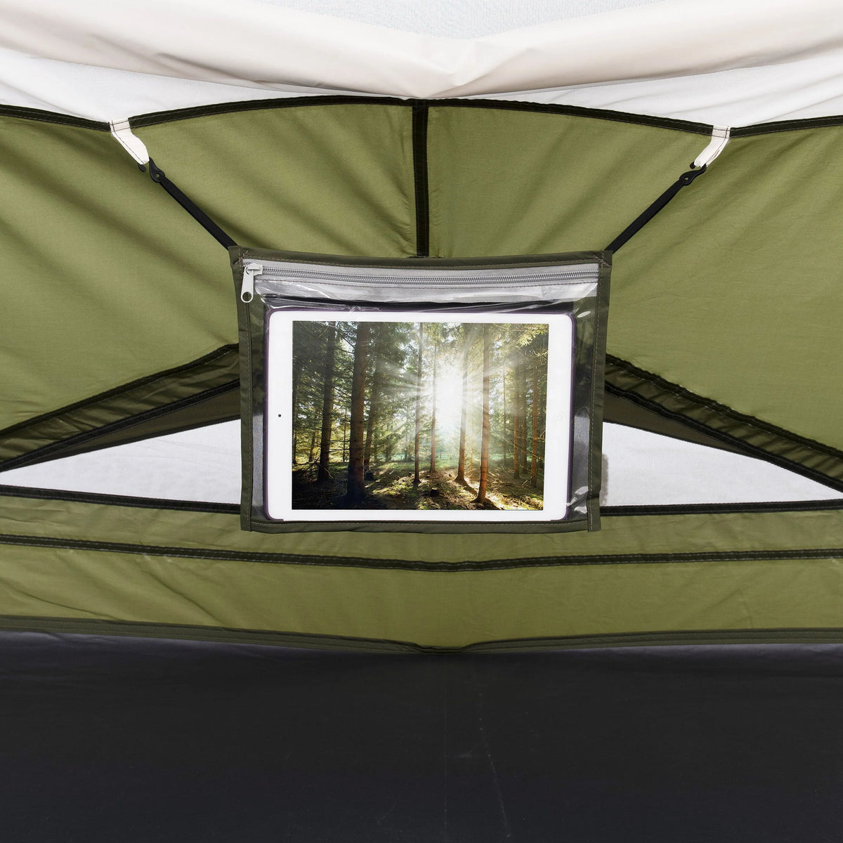 8 Person Camping Tent with Covered Entrance A19223