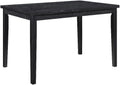 Black Wood Dining Room Table V915