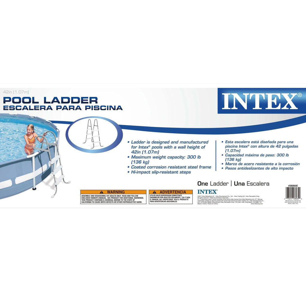 Above-Ground Pool Ladder with 10 x 2.5-Foot Pool Set with Filter Pump O305524