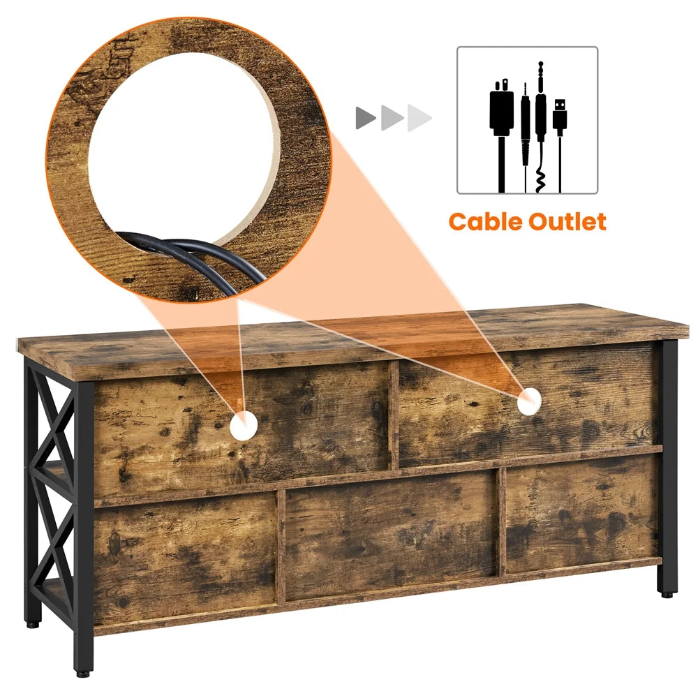 Gray TV Stand with Storage A1272