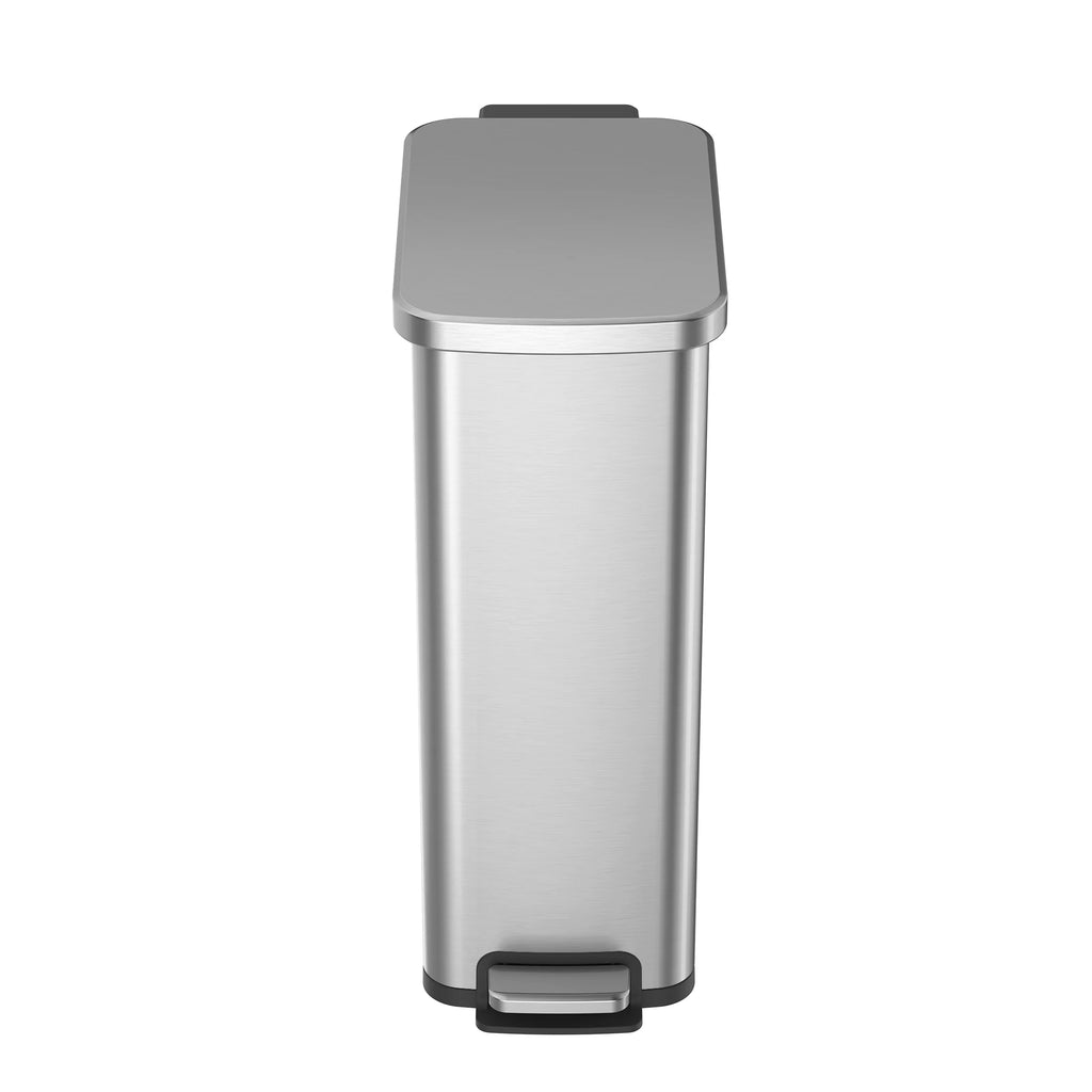 7.9 Gallon Stainless Steel Slim Step Trash Can P18323