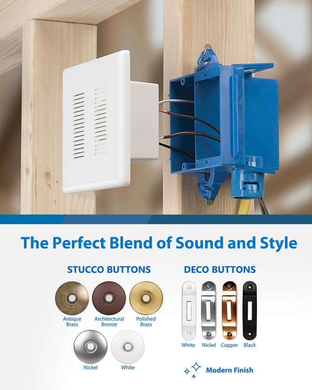 White Electric Doorbell Kit Y4933
