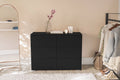 White 6 Drawer Wood Double Dresser C7042