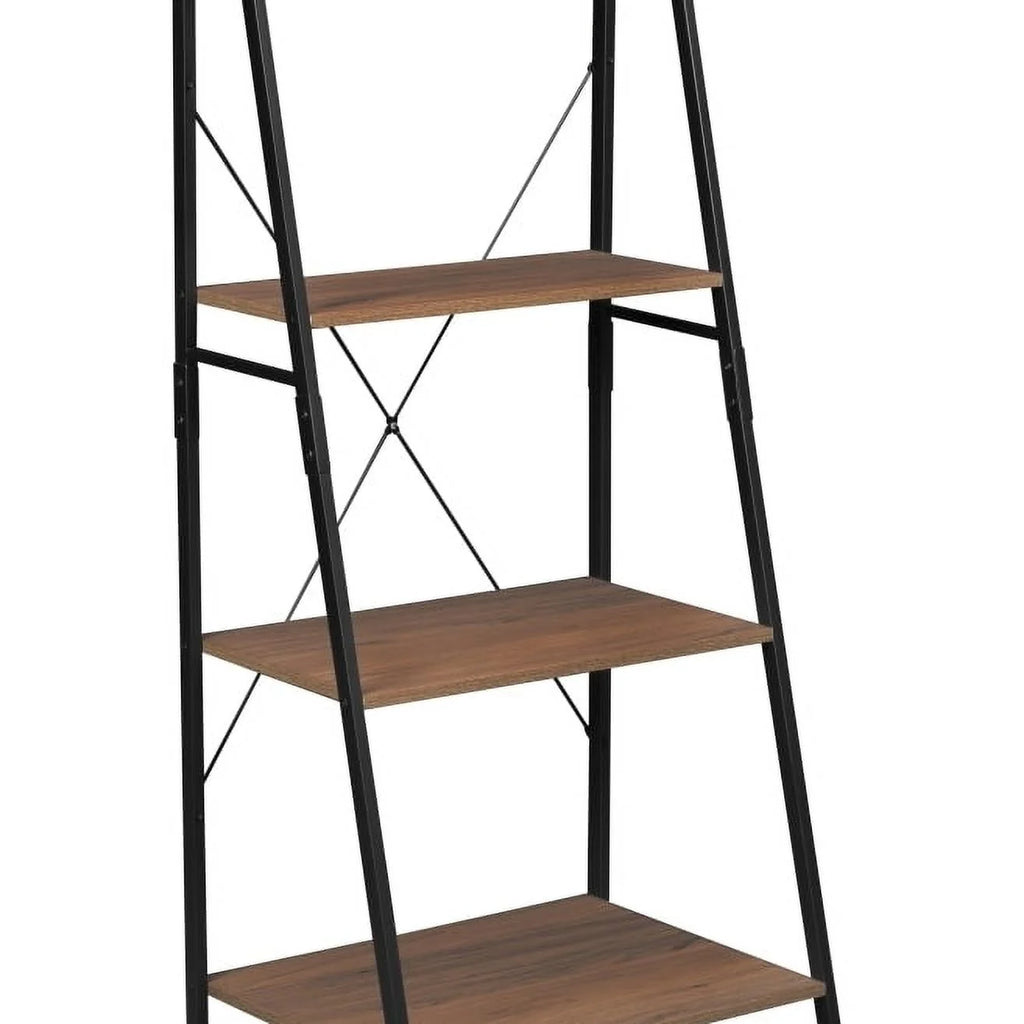 72 in. Urban Walnut Ladder Bookcase L839