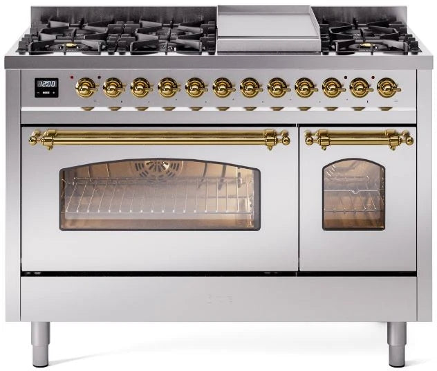 48 Dual Fuel Propane Gas Range Stainless Steel R777