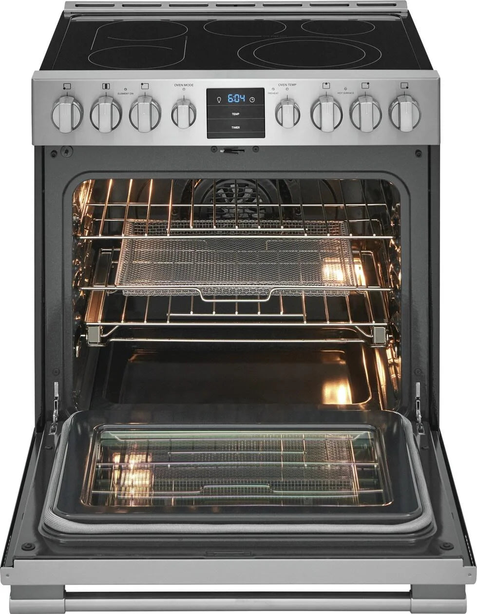 5.4 Cu. Ft. Stainless Electric Range with Air Fry W950309