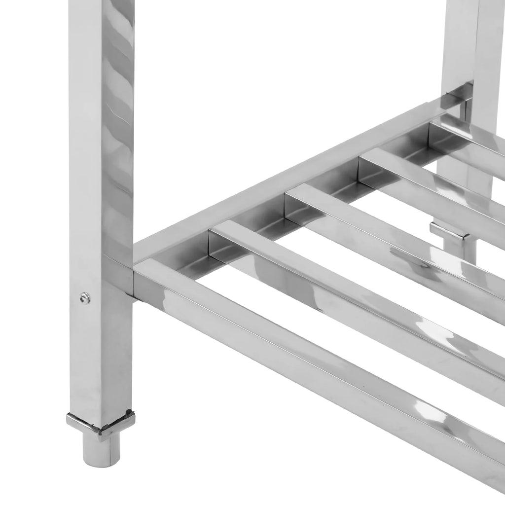 Stainless Steel Table 48x24 Inches with Adjustable Under Shelf B466831