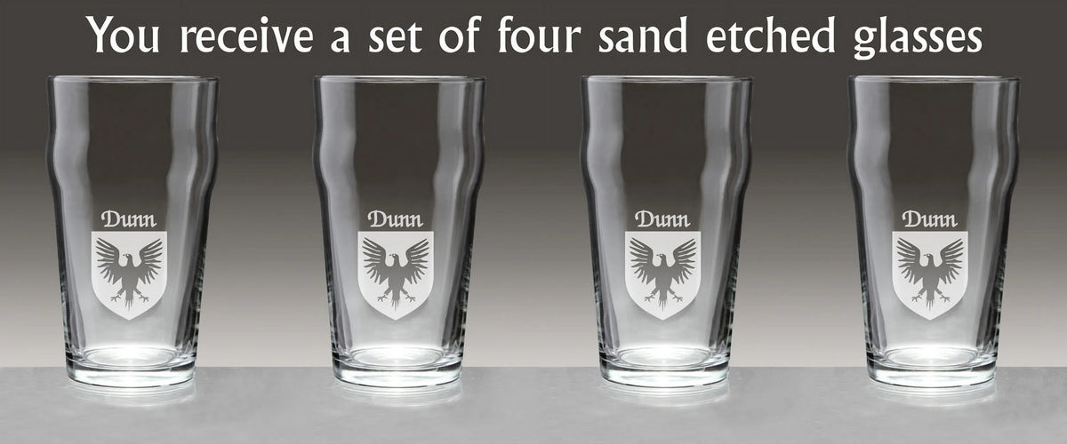 Irish Coat of Arms Pub Glasses Set of 4 N80082