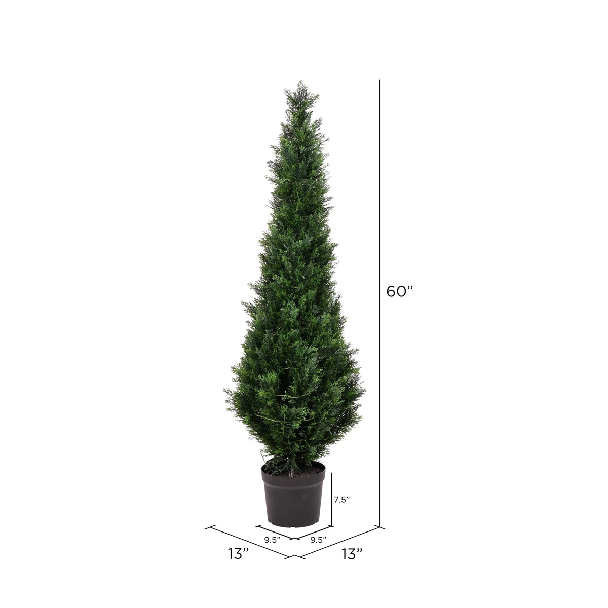 5' Artificial Potted Green Cedar Tree B1184
