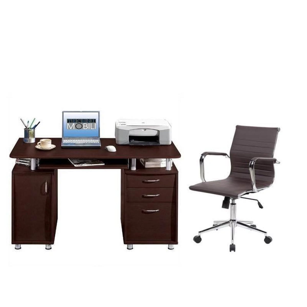 2 Piece Office Set with Chair and Computer Desk F91214