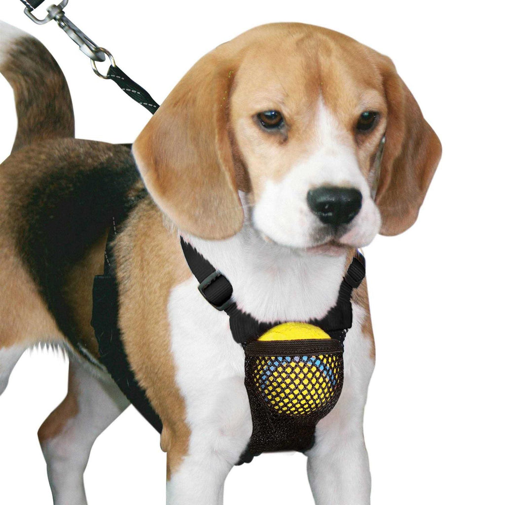 Medium Black Anti Pull Mesh Dog Harness M7157