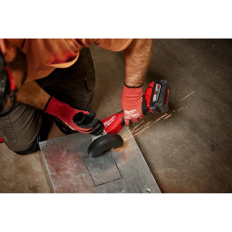 18-Volt Lithium-Ion Brushless Cordless 4-1/2 in./5 in. Grinder with 5.0Ah Starter Kit T1350