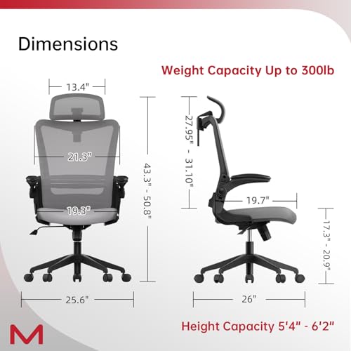 Ergonomic Mesh Office Chair with Wheels H773