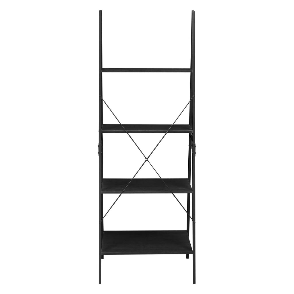 72 in. Urban Walnut Ladder Bookcase L839