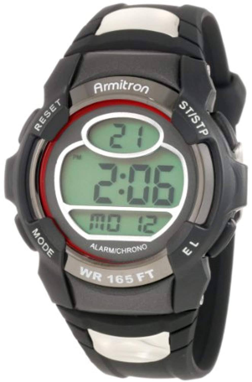 Black and Red Digital Chronograph P22992