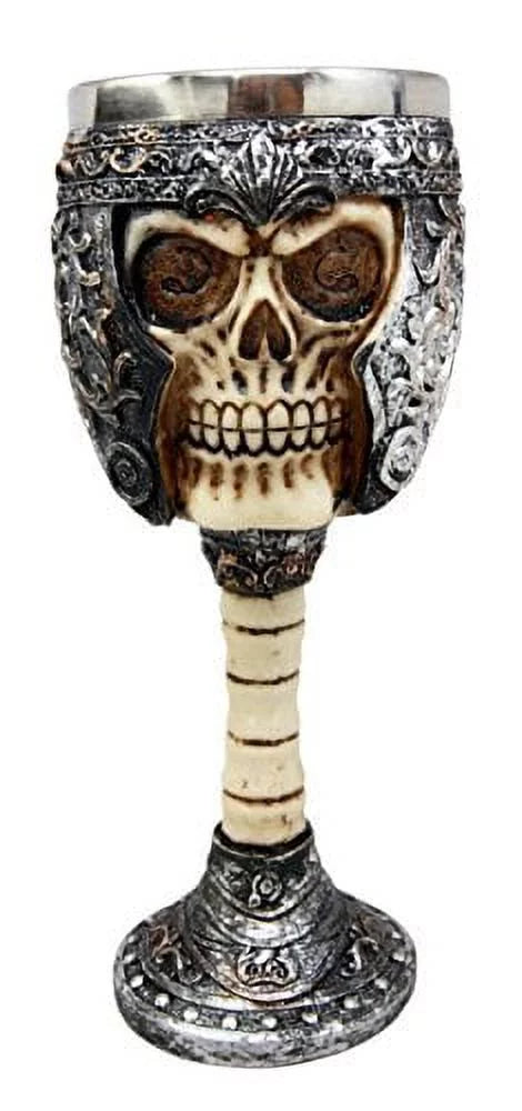 Skull Wine Goblet Chalice Cup 6oz V26376