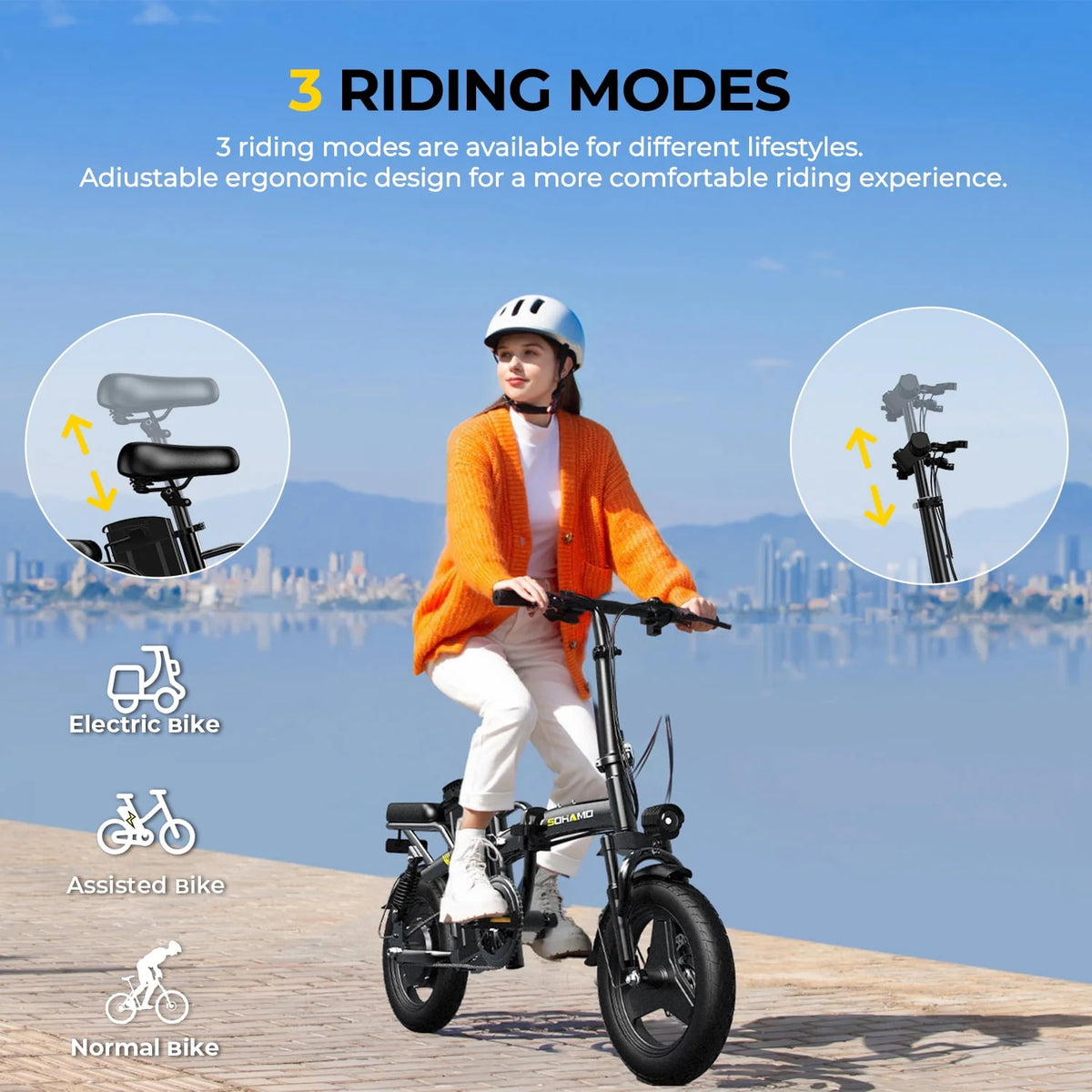 Folding Electric Bike 400W 48V 13Ah J296